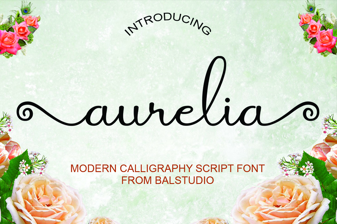 Пример шрифта Aurelia